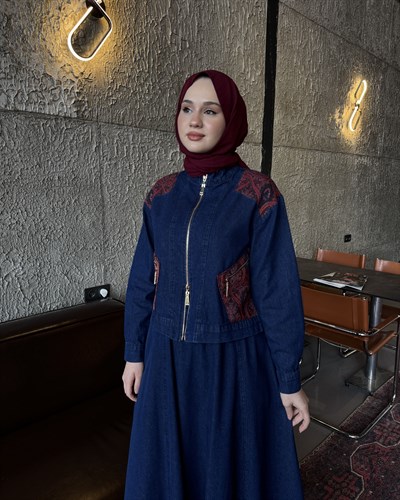 Aden Kot Etek Takım Lacivert