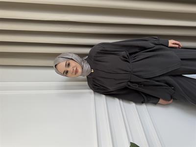 Belden Bağlamalı Pantolon Takım Füme