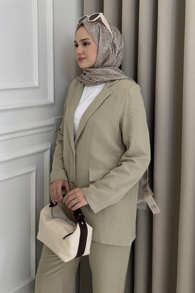Blazer Ceket-Pantolon Takım Küf Yeşili