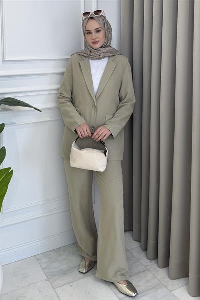 Blazer Ceket-Pantolon Takım Küf Yeşili