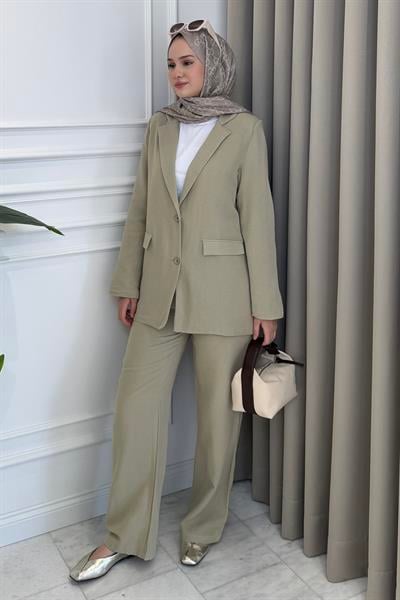 Blazer Ceket-Pantolon Takım Küf Yeşili
