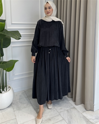 Bluz Etek Takım Füme