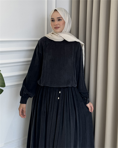 Bluz Etek Takım Füme