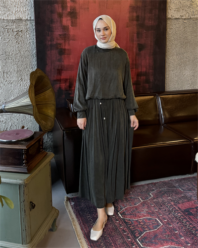 Bluz Etek Takım Haki