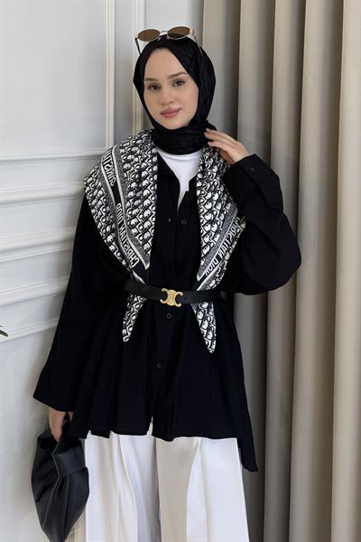 Bol Kesim Gömlek Siyah