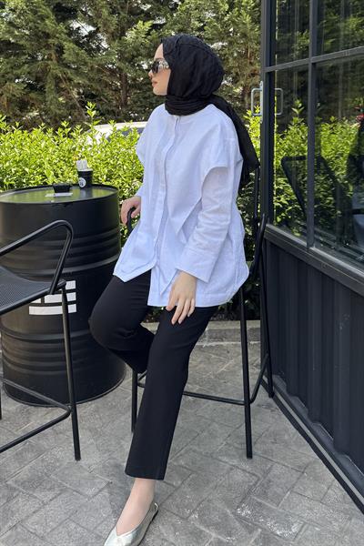 Düz Kesim Siyah Pantolon Siyah