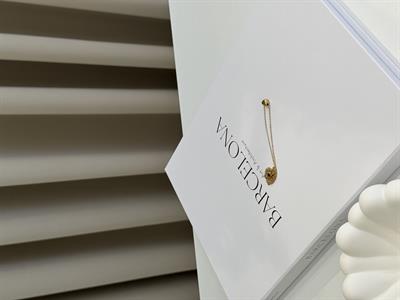 İçi Dolgulu Kalp- Gold Kaplama Paslanmaz Çelik Kolye Gold