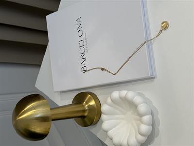 İnci Çerçeveli Kalp Kolye- Gold Kaplama-Paslanmaz Çelik Gold