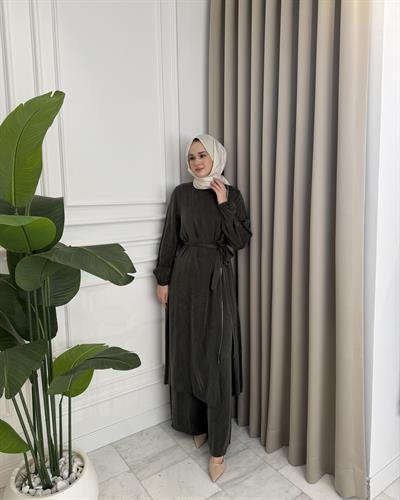 İpek Cupra Pantolon Takım Haki