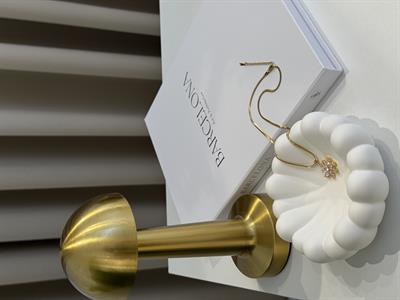 İtalyan Zincir Gold Kaplama Paslanmaz Çelik Kolye-Çiçek Gold