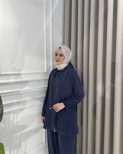 Kapüşonlu Eşofman Takım Lacivert