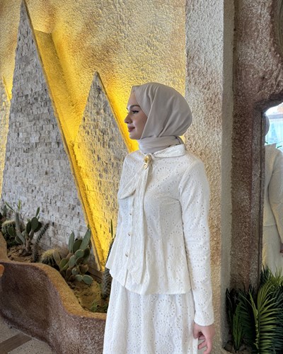 Kayra Etek Takım Beyaz