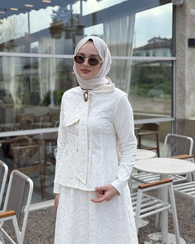 Kayra Etek Takım Beyaz