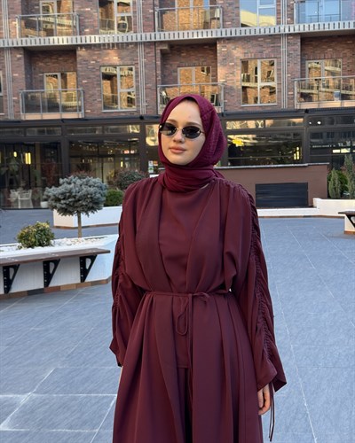 Lorin  Abaya Takım Bordo