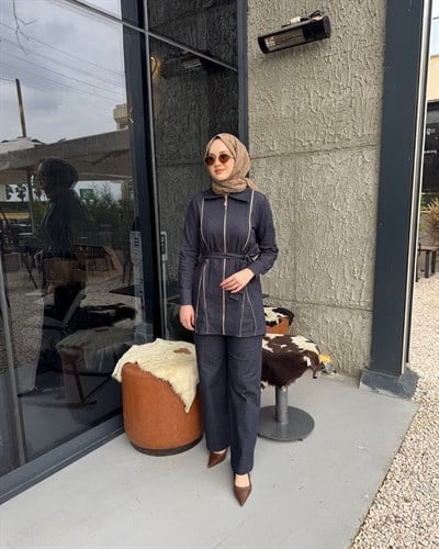 Lume Pantolon Takım Lacivert