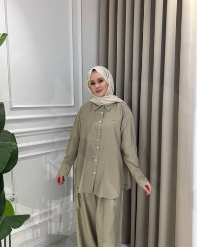 Luna Pantolon Takım Küf Yeşili
