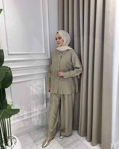 Luna Pantolon Takım Küf Yeşili