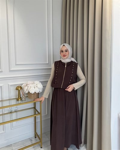Nova Etek Takım Kahverengi
