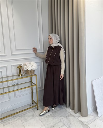 Nova Etek Takım Kahverengi