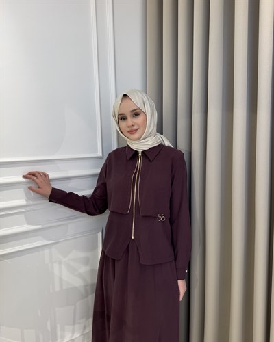 Siena Etek Takım Mürdüm