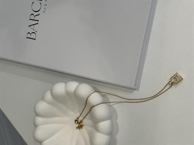 Zirkon Taş Detaylı Gold Paslanmaz Çelik Kolye Gold