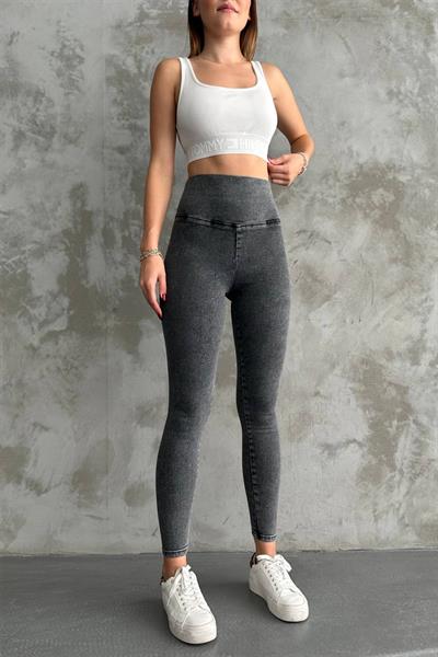 The Bark Full Likra Premium Kadın Jean Pantolon Tayt 1000 Siyah