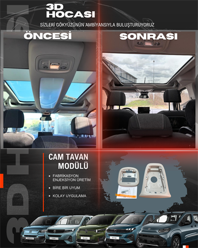 PSA Grubu Cam Tavan Aydınlatma Ara Parçası Set