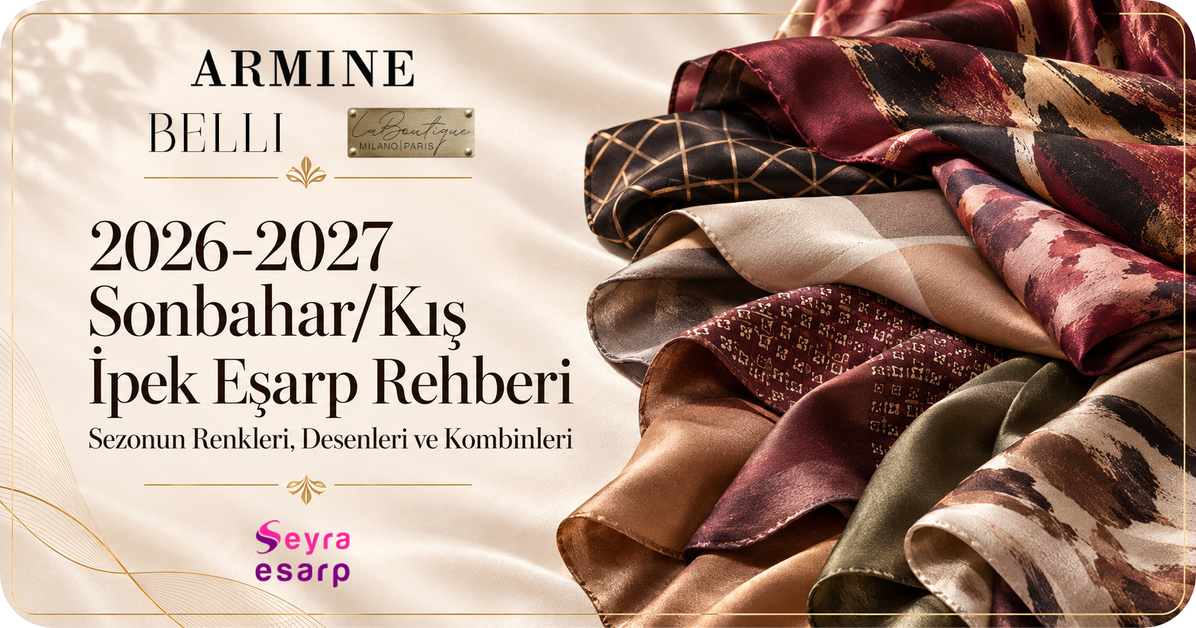 2026-2027 Sonbahar/Kış İpek Eşarp Seçim Rehberi: Sezonun Renkleri, Desenleri ve Kombinleri