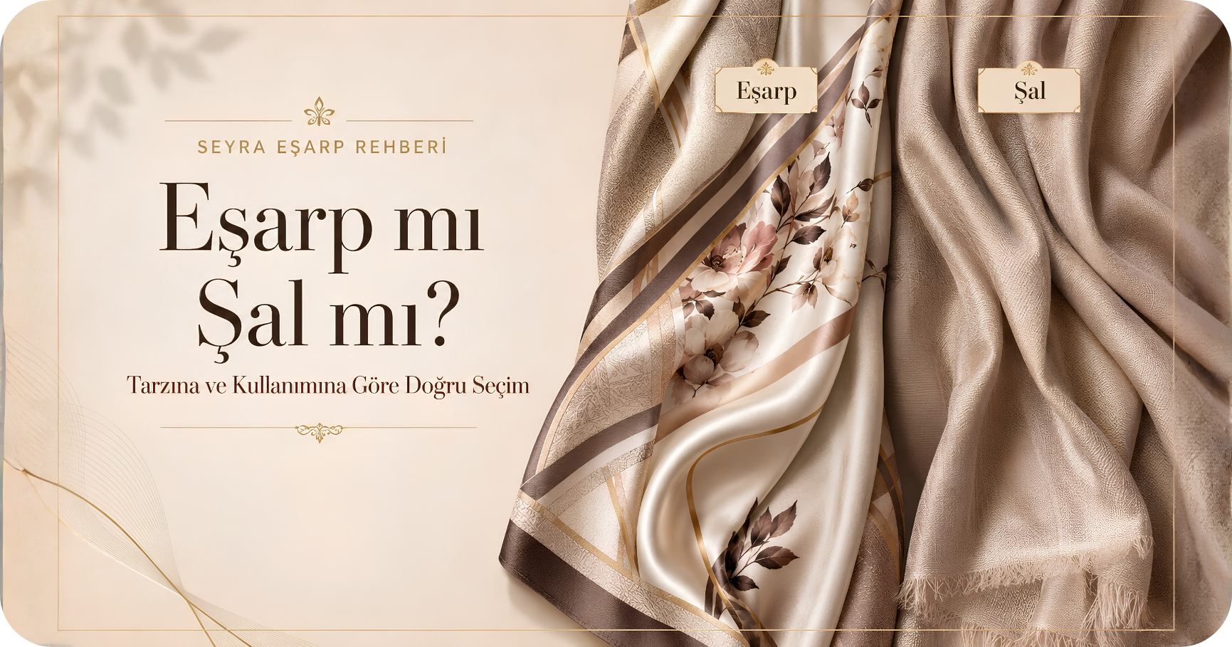 Eşarp mı Şal mı? Tarzına, Kombinine ve Kullanımına Göre Doğru Seçim
