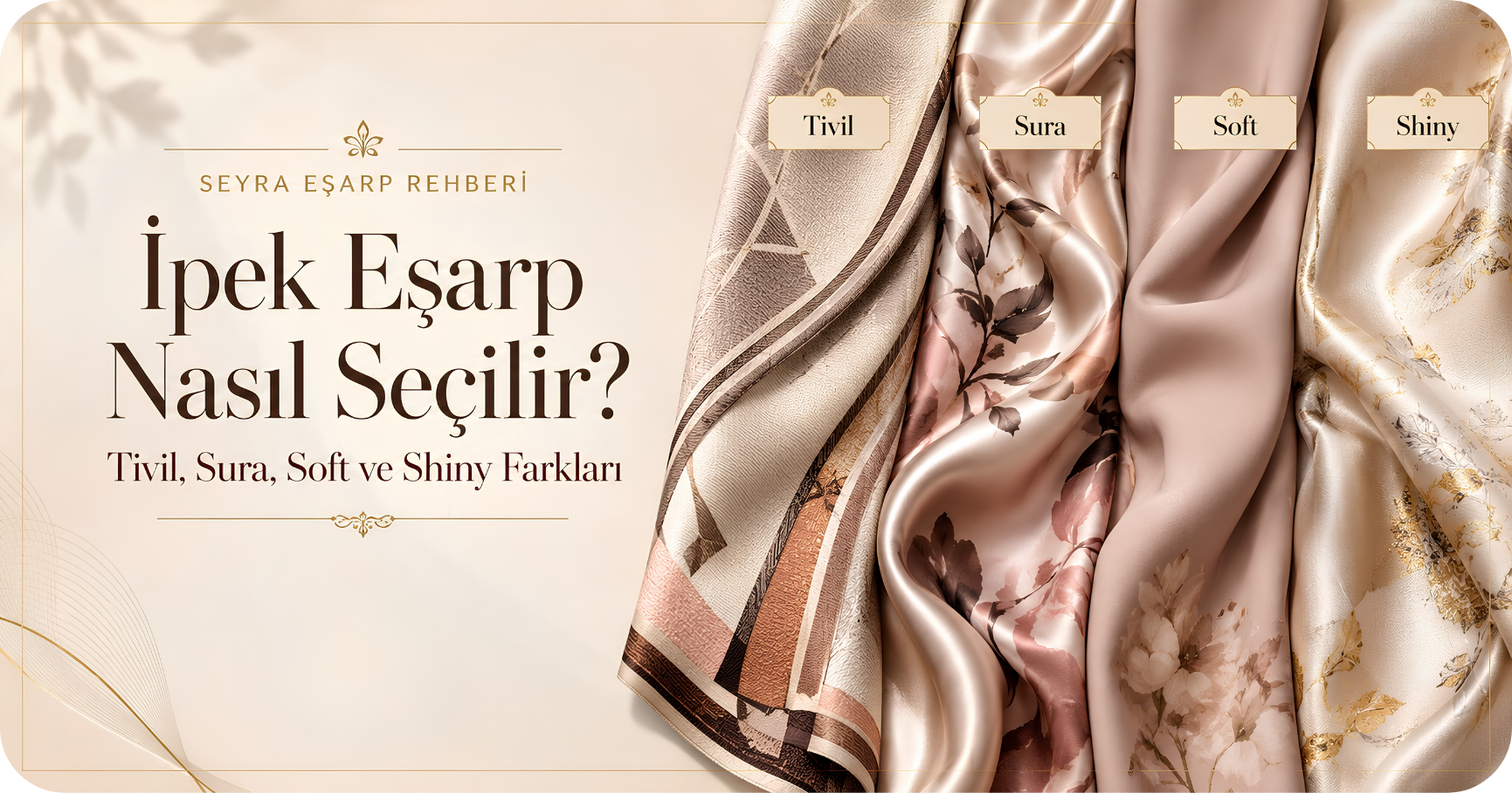 İpek Eşarp Nasıl Seçilir? Tivil, Sura, Soft ve Shiny İpek Rehberi