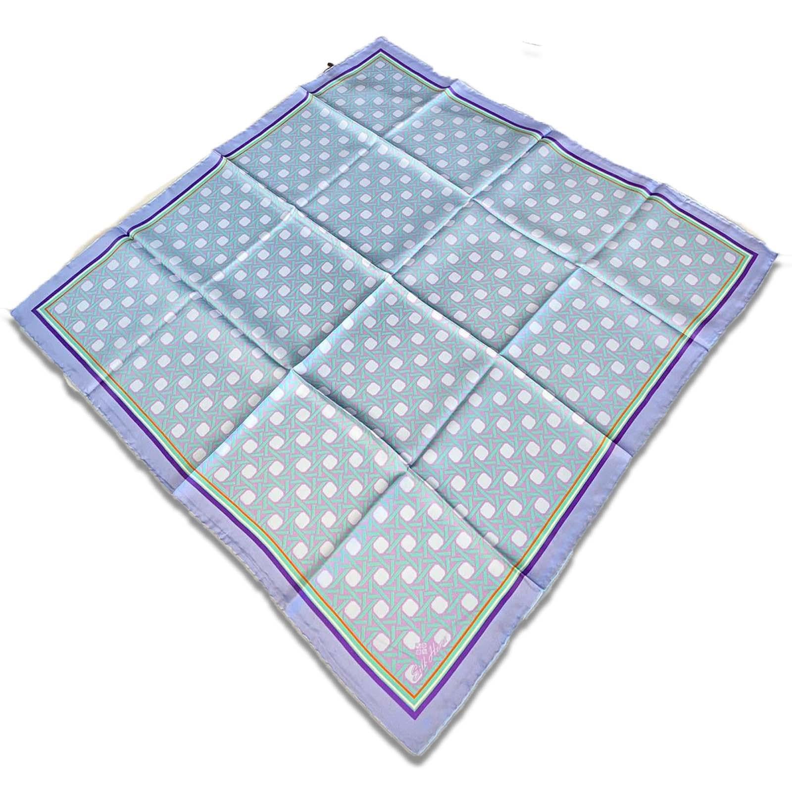  Silk Home Eflatun Karma Desen Tivil İpek Eşarp 11424-124