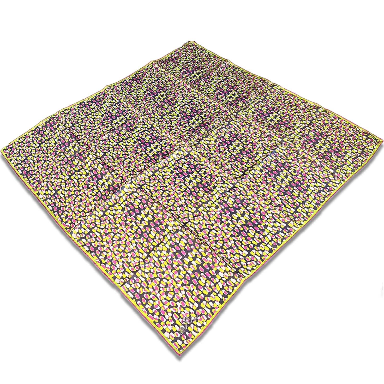  Silk Home Gri Pembe Karma Desen Tivil İpek Eşarp 11426-233