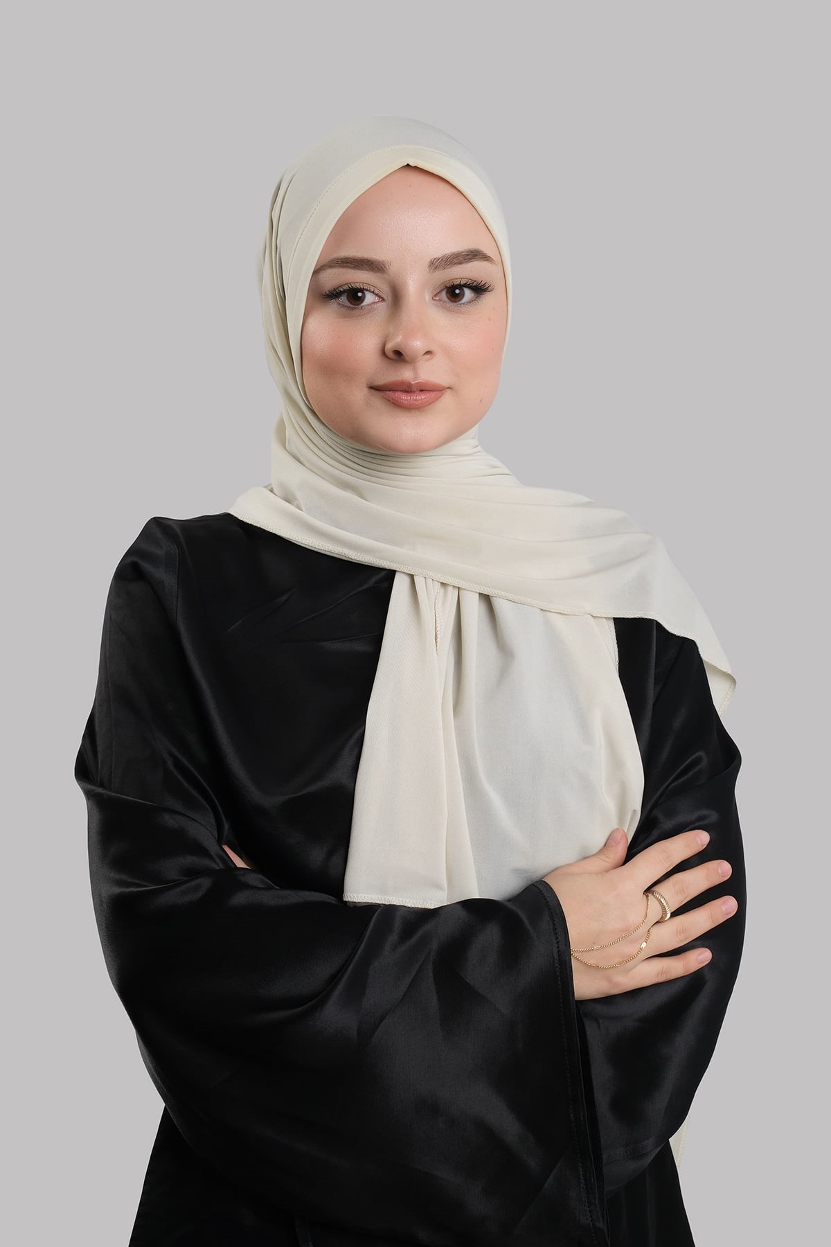 Krem Pratik Hazır Geçmeli Şal Sandy Önü Süngerli 2412_40