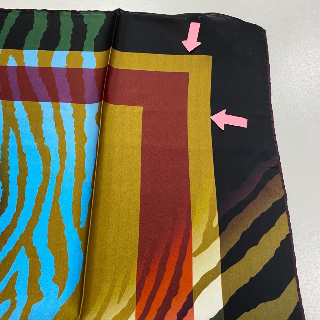 Lüks Bordo Siyah Zebra Desenli İpek Sura Eşarp