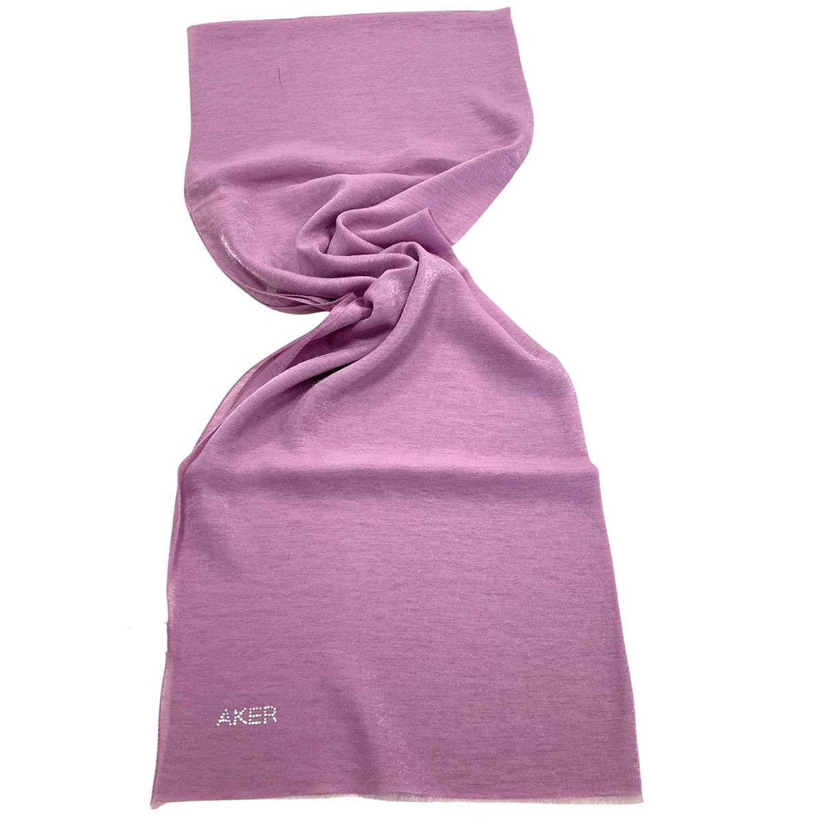 Yumuşak Parlak Lila Şal Özel Tasarım Elegan