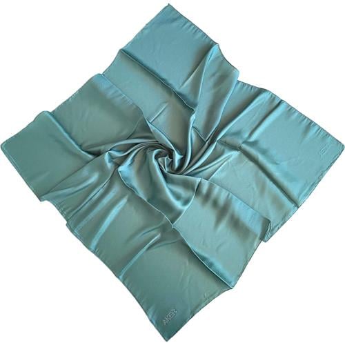 Mint Yeşili Lüks Kristal Desenli İpek Eşarp