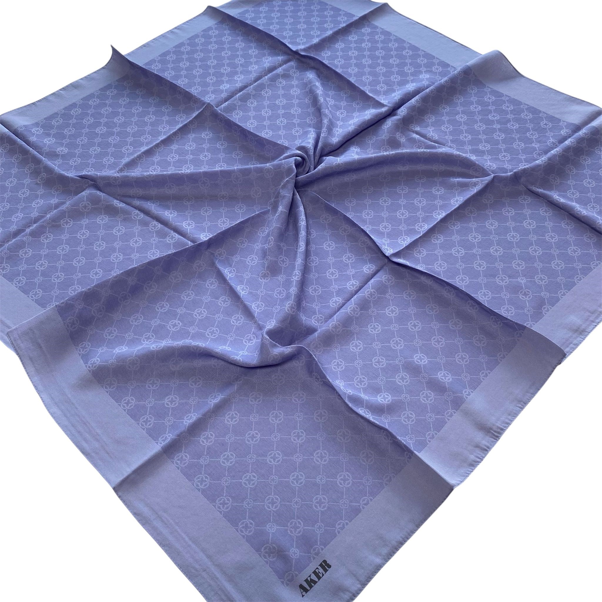 Aker Lila Elegance Monogram Eşarp 1090500 - 992