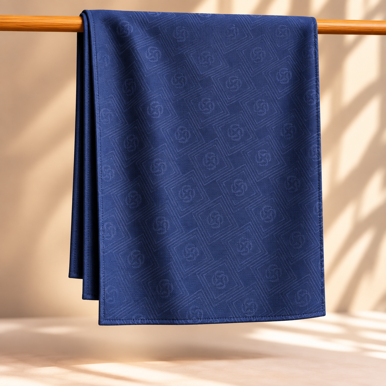 Aker Naia Arden Şal 6070900 921 Lacivert Monogram Desen