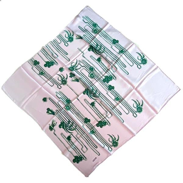 Aker Sura İpek Eşarp 36756 Pembe Karışık Desen