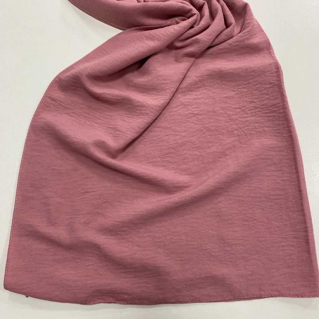 Minimalist Pamuklu Koyu Pudra Şal Aqua Koleksiyon