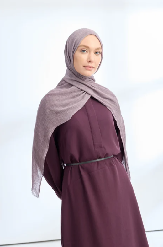 Armanda Organic Touch Viskoz Şal 3601 761 Leylak Düz Desen