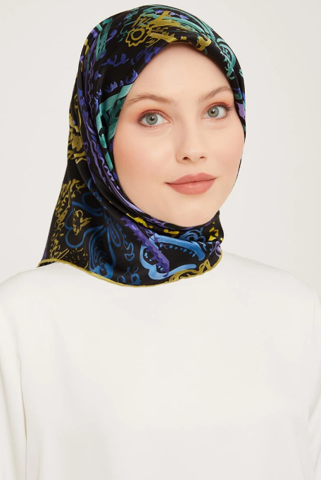 Armine Nostalji Sura İpek IST 9037 - 52 Siyah Mor