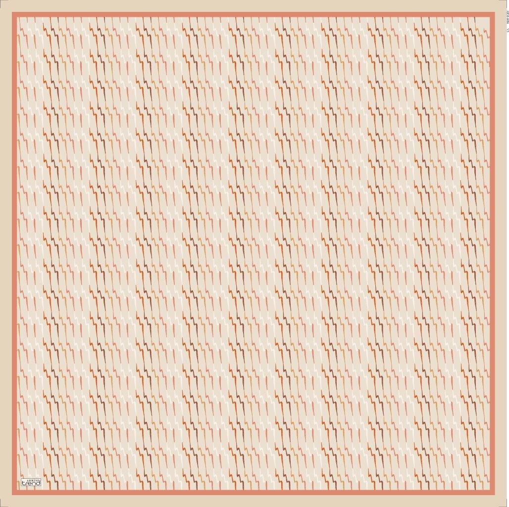 Armine Doğal Bej Desenli Şıklık Eşarp