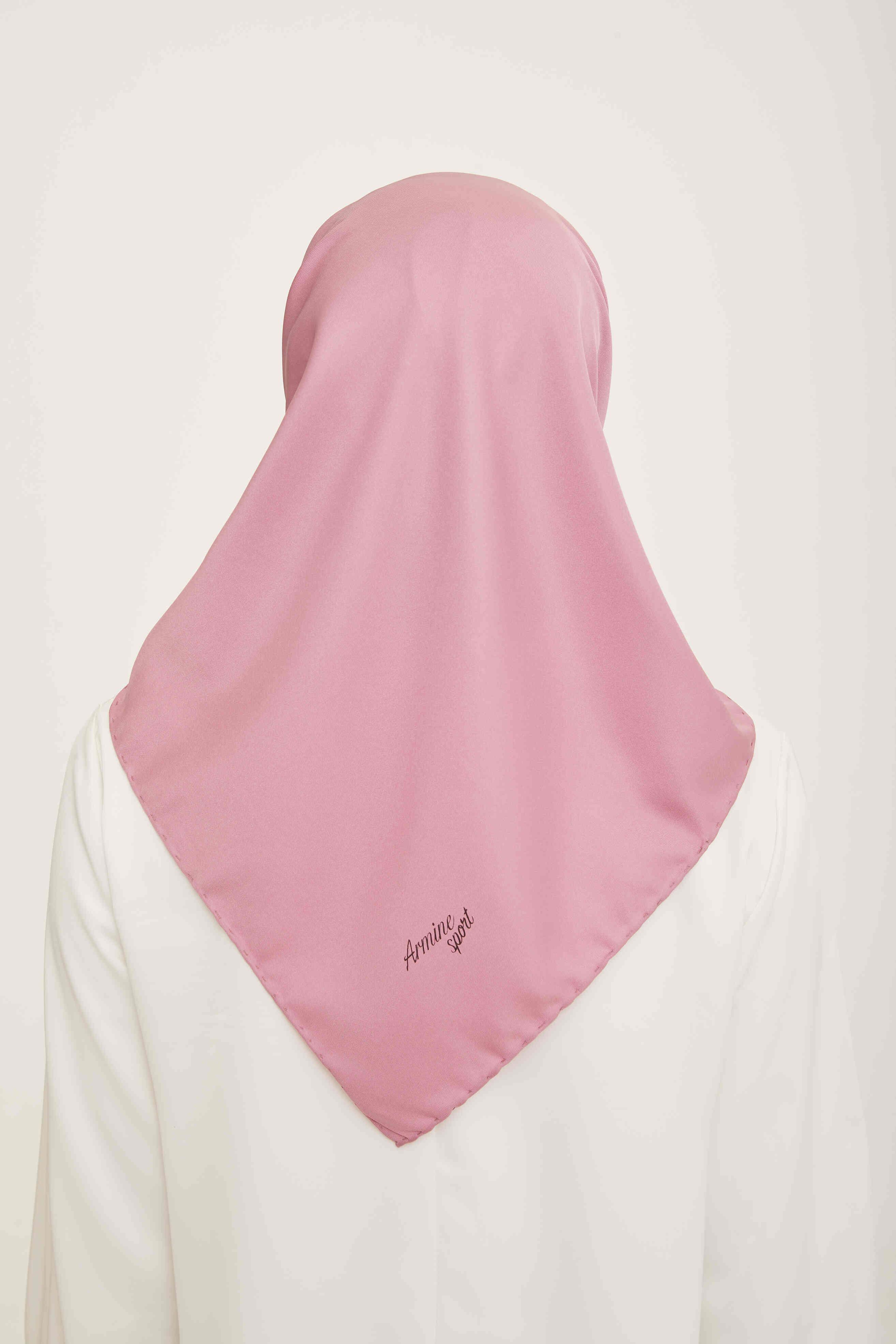 Gül Kurusu Şık Fon Eşarp Elegan Stili