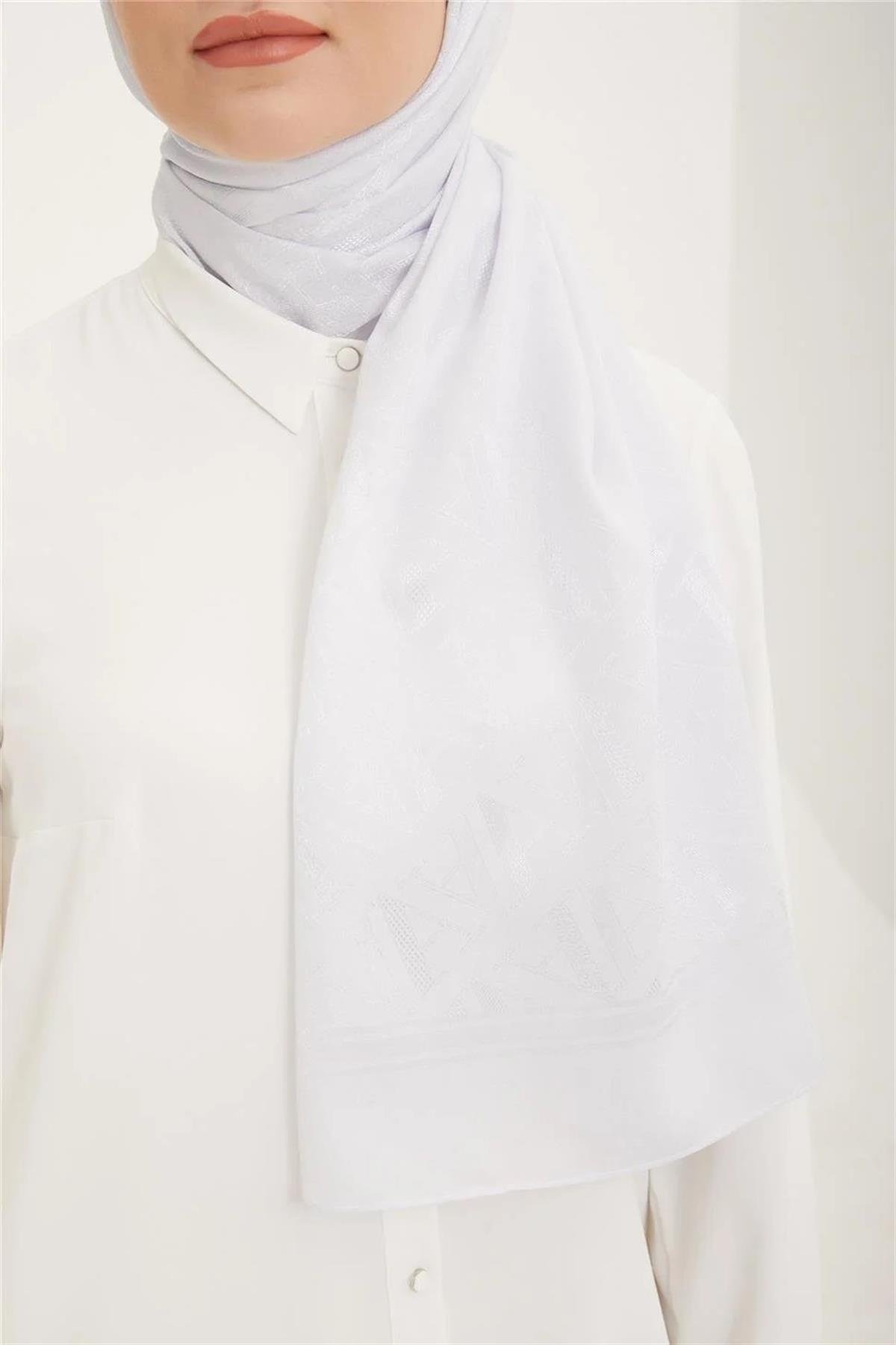 Armine Trend Beyaz A Şal Elegance Lüks Tasarım