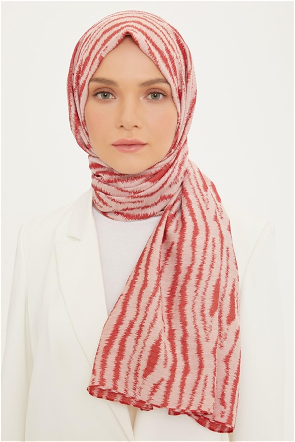Armine Bordo Lina Saf Şal Moda Trendi