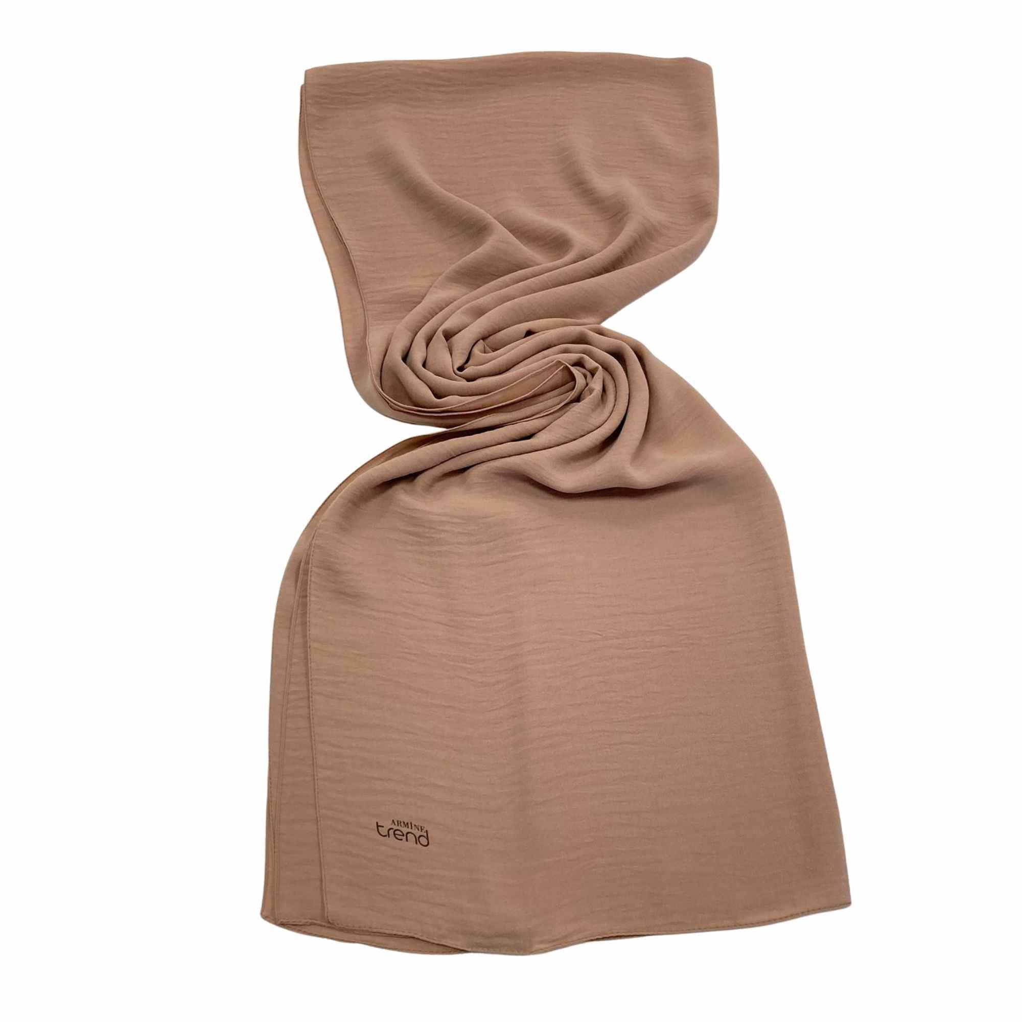 Armine Trend Minimalist Camel Tek Renk Cazz Şal