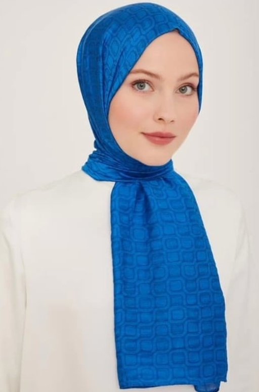 Armine Trend Dama Şal 2 -1124 Mavi