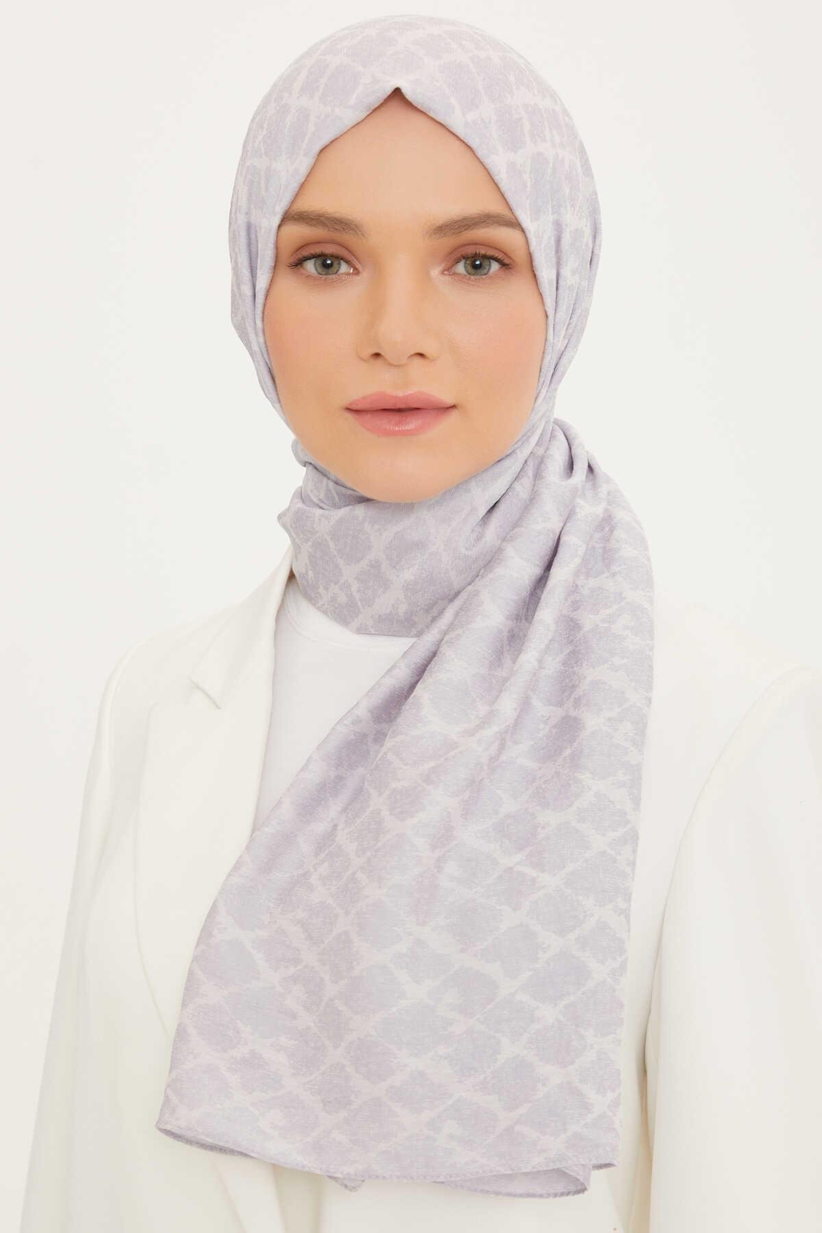 Armine Trend Gümüş Elegance Lina Şal Salınan Mercan Elegansı