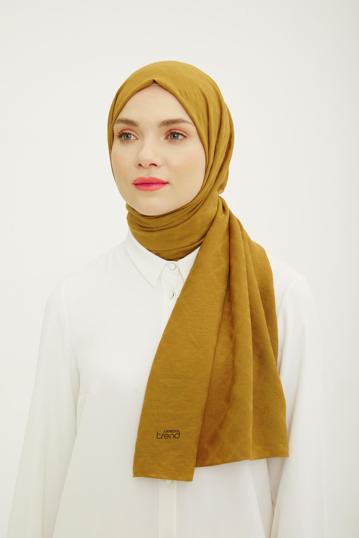 Armine Moda Hardal Tonu JPCazzŞal Pamuklu Şıklık